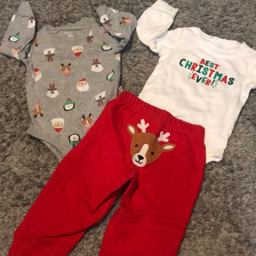 Christmas onesie & pants set